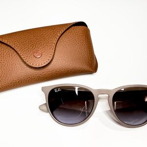 Ray-Ban Beige and Brown Sunglasses